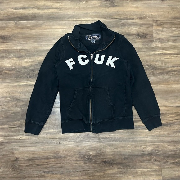 French Connection Navy Blue Zip Hoodie - Picture 2 of 5